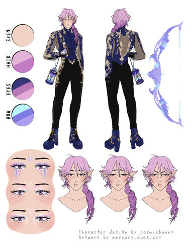 $60 ( 2 full body, 3 headshots, makeup, weapon design )